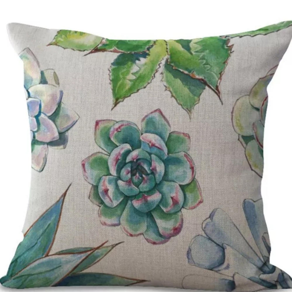 Pillow case 18" Cotton Linen Cushions Cover Firm on price